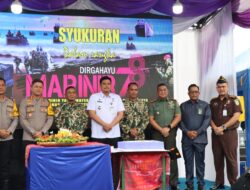 Kapolrestabes Medan Ikuti HUT ke – 78 Korps Marinir di Belawan.