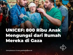 800 Ribu Anak Mengungsi dari Rumah Mereka di Gaza Ujar Flicker Jubir Unicef.