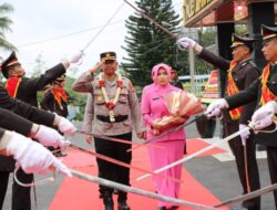 Pisah Sambut Kapolres Lampung Barat Berlangsung Penuh Haru.