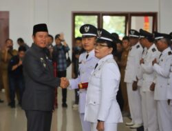 Pj.Bupati Lampung Barat Resmi Melantik 60 Pj. Peratin Yang Memasuki Masa Purna Tugas.