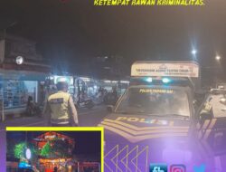 Ciptakan Situasi Pemilu 2024 Yang Aman, Polisi Polsek Padangbai Patroli Ketempat Rawan Kriminalitas