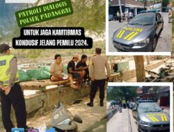 Patroli Dialogis Untuk Jaga Kamtibmas Kondusif Jelang Pemilu 2024.