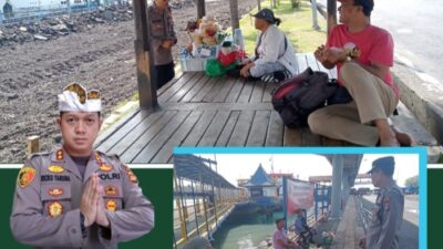 Jumat Curhat, Pedagang Asongan Pelabuhan Padangbai Mengeluhkan Hal Ini ke Wakapolsek Padangbai