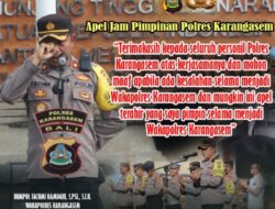 Apel Jam Pimpinan, Wakapolres. Terimakasih Atas Kerjasamanya dan Mohon Maaf Apabila Ada Kesalahan
