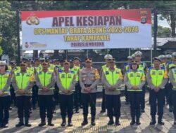 Kapolres Jembrana Pimpin Apel Kesiapan Ops Mantap Brata Agung 2023-2024 Tahap Kampanye