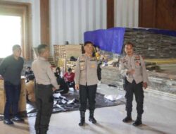 Kapolres Jembrana Memantau Gudang Logistik KPU Untuk Pastikan Kondisi Aman Jelang Pemilu 2024