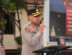 Kapolres Majalengka Ajak Netralitas dan Jaga Kesehatan Anggota di Masa Kampanye.