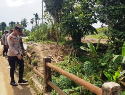 Siaga Musim Hujan, Polsek Pantee Bidari Polres Aceh Timur Petakan Daerah Rawan Banjir dan Longsor.