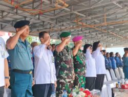 Dalam Rangka Memperingati HUT Korpri, Perwira Yonmarhanlan VIII Bitung Turut Hadir Upacara Penaikan Bendera.