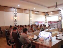 Polres Majalengka Ikuti Pembukaan Was Ops Mantap Brata 2023-2024 untuk Pengamanan Pemilu.