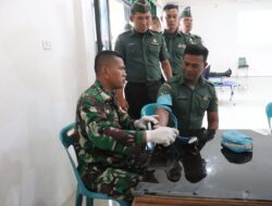 Sambut Hari juang Kartika, Kodim 0106/Ateng Gelar Bakti Sosial Donor Darah.