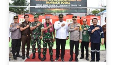 Kapolda Babel Hadiri Kegiatan Peresmian Manunggal Air Bersih Oleh Pangkostrad TNI AD