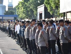 Pimpin Apel Pagi Berikut Penyampaian Dir Reskrium Polda Babel Terkait Pelaksanaan OMB 