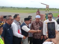 Personel Polres Lhokseumawe Amankan Kunjungan Capres Nomor Urut 1