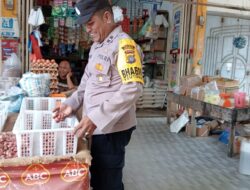 Cek Stok Sembako, Personel Polsek Muara Dua Patroli Sasar Pedagang Kelontong