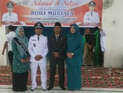 Boili Mustafa dilantik menjadi Keuchik Cot Bate