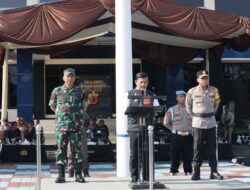Polres Majalengka Apel Gelar Pasukan Operasi Lilin Lodaya 2023 untuk Maksimalkan Pengamanan Natal dan Tahun Baru.