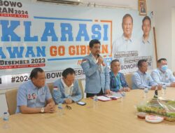Deklarasi Relawan Go Gibran Siap Menang Satu Putaran