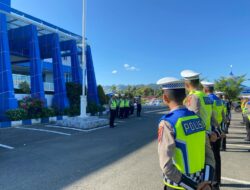 Gelar Apel Rutin Personel Polda Aceh dalam Rangka Operasi Lilin Seulawah 2023