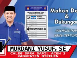 Murdani Yusuf SE Siap Bertarung di Pemilihan DPR-A dari Dapil Aceh 3