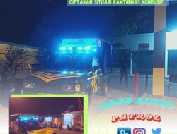 Blue Light Patrol Polsek Padangbai Sasar Obyek Vital dan Perkampungan Warga, Ciptakan Situasi Kamtibmas Kondusif