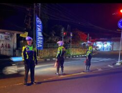 Blue Light Patrol Satlantas Polres Karangasem Sebagai Upaya Wujudkan Pemilu Damai 2024