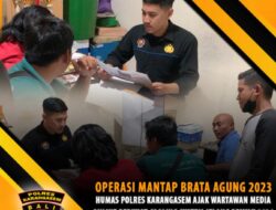 Humas Polres Karangasem Ajak Wartawan Media Online Perkuat Cooling System Jelang Pemilu 2024