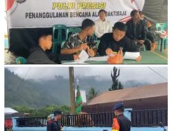 Polda Sumut Dirikan Tenda Serba Guna Bantu Anak-Anak Korban Longsor Humbahas Ujian Semester