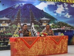 Arahan Wakapolres kepada para Kanit dan Anggota Bhabinkamtibmas Polres Karangasem
