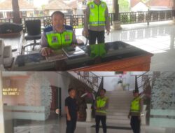 Wujudkan Pilkada Damai, OMB Polres Karangasem Pengamanan Kantor DPRD