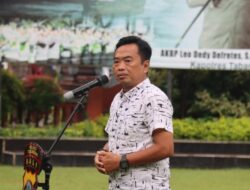 Kasatgas Preemtif Pimpin Apel Personil OMB Tahap Kampanye ” Tetap Semangat dan Jaga Kesehatan”