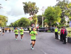 Satgas Gabungan OMB Polda & Polresta Denpasar Amankan Pemilu Fun Run 2023