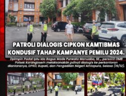 Cipkon Kamtibmas Kondusif Tahap Kampanye Pemilu 2024, Polsek Karangasem Intensifkan Patroli Dialogis Perkantoran