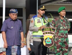 Kapolres Jembrana Pimpin Apel Gelar Pasukan Operasi Lilin Agung 2023 dalam Rangka Pengamanan Natal dan Tahun Baru