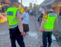 Polsek Kediri Berikan Pengamanan Giat Simakrama di Br. Belatung, Ds. Pandak Gede Kec. Kediri, Tabanan