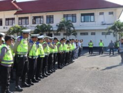Apel Pagi OMB Polres Karangasem Dipimpin Kasub Satgas