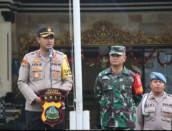 Polres Tabanan Gelar Apel Pengamanan Ibadah Misa Natal Dalam Rangka Ops Lilin Agung 2023