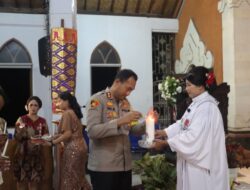 Kapolres Tabanan ikuti Ibadah Malam Kudus di Gereja Alif & Ya Bongan