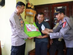 Anjangsana Polres Jembrana Jenguk Anggota Satpam yang Sakit dan Masa Dinas Lebih dari 30 Tahun