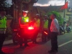 Gabungan Personil OMB Polres Tabanan Dengan Polsek Kediri, Amankan Giat Simakrama