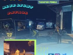 Anggota Polsek Padangbai Atensi Patroli Malam, Cegah Gangguan Kamtibmas Selama Tahapan Pemilu