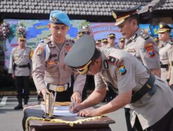 Kapolres AKBP Moh Nurhidayat, Pimpin Setijab Waka Polres Dan Sejumlah Pejabat Utama Polres Jember Berganti