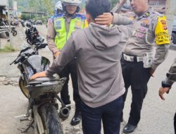 Satlantas Polres Aceh Tengah Melaksanakan Kegiatan Razia Knalpot Brong / Racing