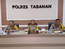 Polres Tabanan Ikuti Giat Zoom Meeting Kesiapan Pembangunan Satpas Protektif T.A. 2024