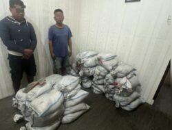 Dit Polairud Polda Babel Tetapkan 2 Tersangka Kepemilikan Timah Ilegal Di Penagan Bangka