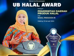 Pemprov Jatim Raih UB Halal Award