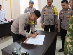 Kapolres Aceh Tengah Pimpin Penandatanganan MoU Penerimaan Terpadu Anggota Polri T.A.2024