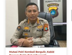 Gerbong mutasi polri kembali bergulir, salah satu pejabat utama Polda Babel berganti