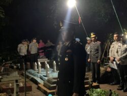 Wakapolres Majalengka Pimpin Upacara Prosesi Pemakaman AKP Nana Suhana