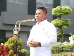 Dirreskrimsus Polda Sumsel Pimpin Apel Pagi Dilapangan Mapolda Sumsel
